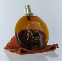 Hardy Golf Flask, 10 Jahre alter Cognac im Lederbeutel
